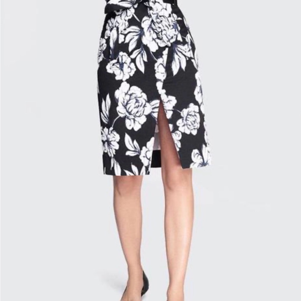 Marissa Webb Ella Peony Printed Ottoman Skirt  Size 8